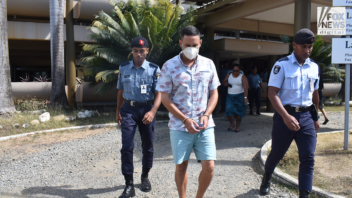 Bradley Dawson and Fijian police