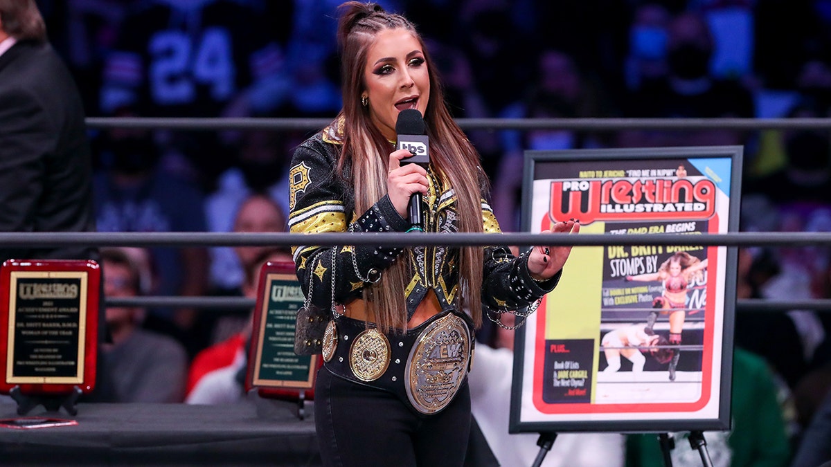 Britt Baker as AEW champion