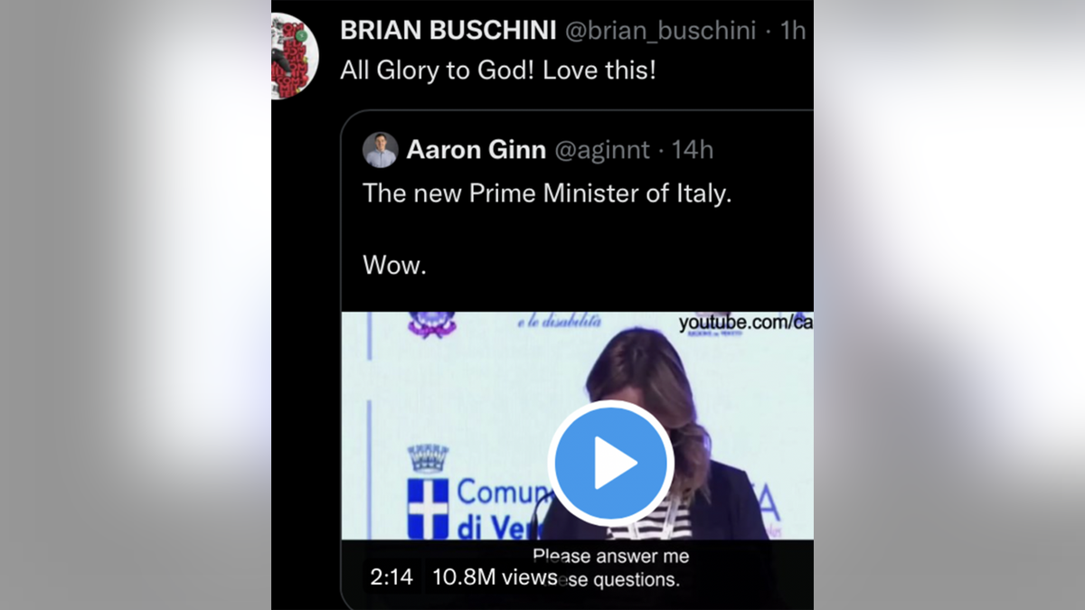 A tweet from Brian Buschini