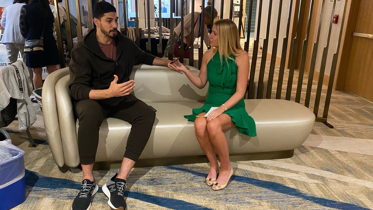 Enes Kanter Freedom speaks with Fox News' Ashley J. DiMella