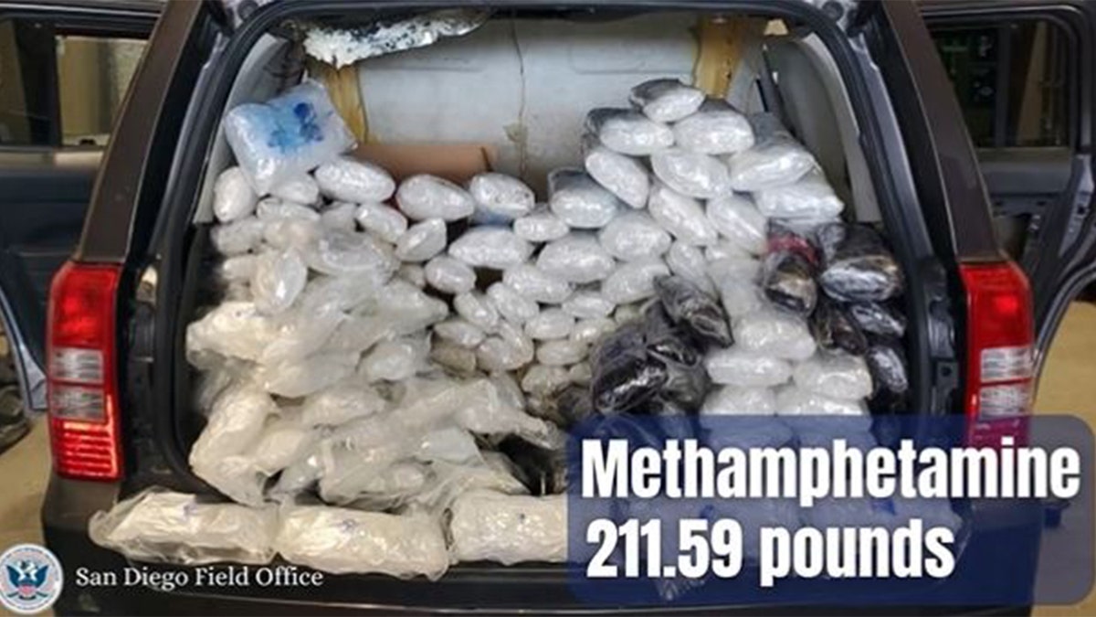Methamphetamine seized at the border in San Diego