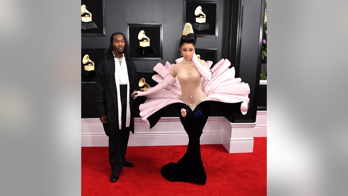 Cardi B and Offset at Grammy Awards