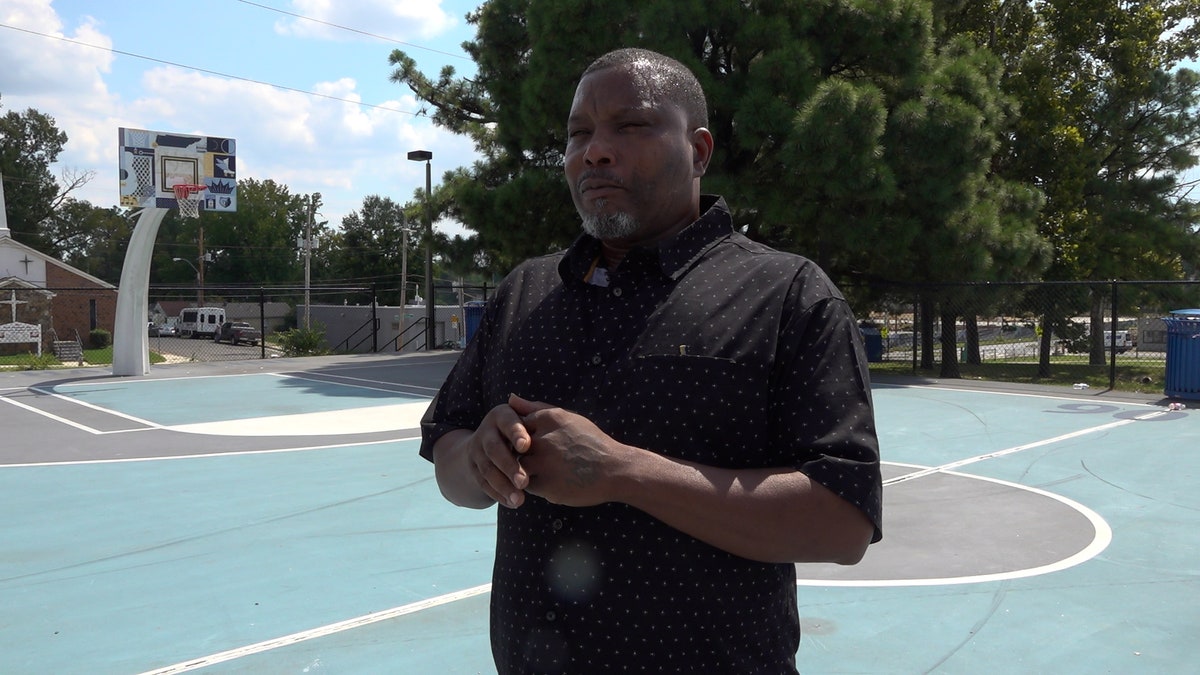 Detrick Saulter F.A.T.H.E.R.S. founder on basketball court