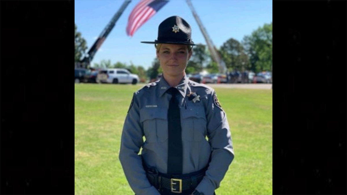 Alexis Hein-Nutz posing in her uniform