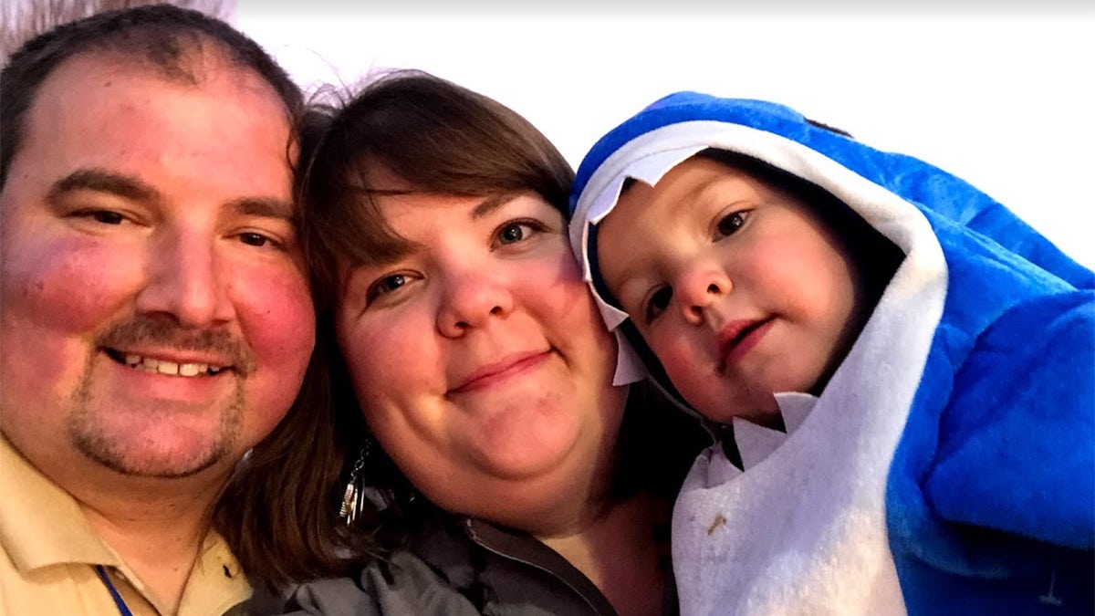 The Waler family, with Maverick in a costume