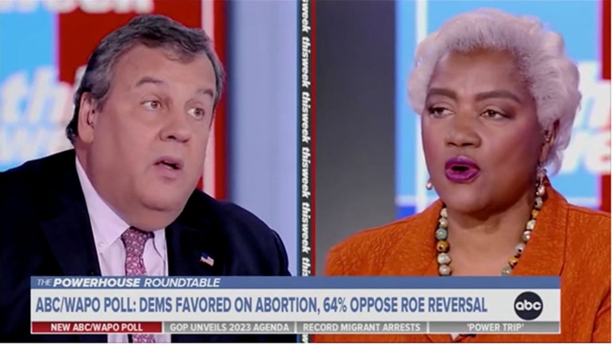 Donna Brazile and Chris Christie