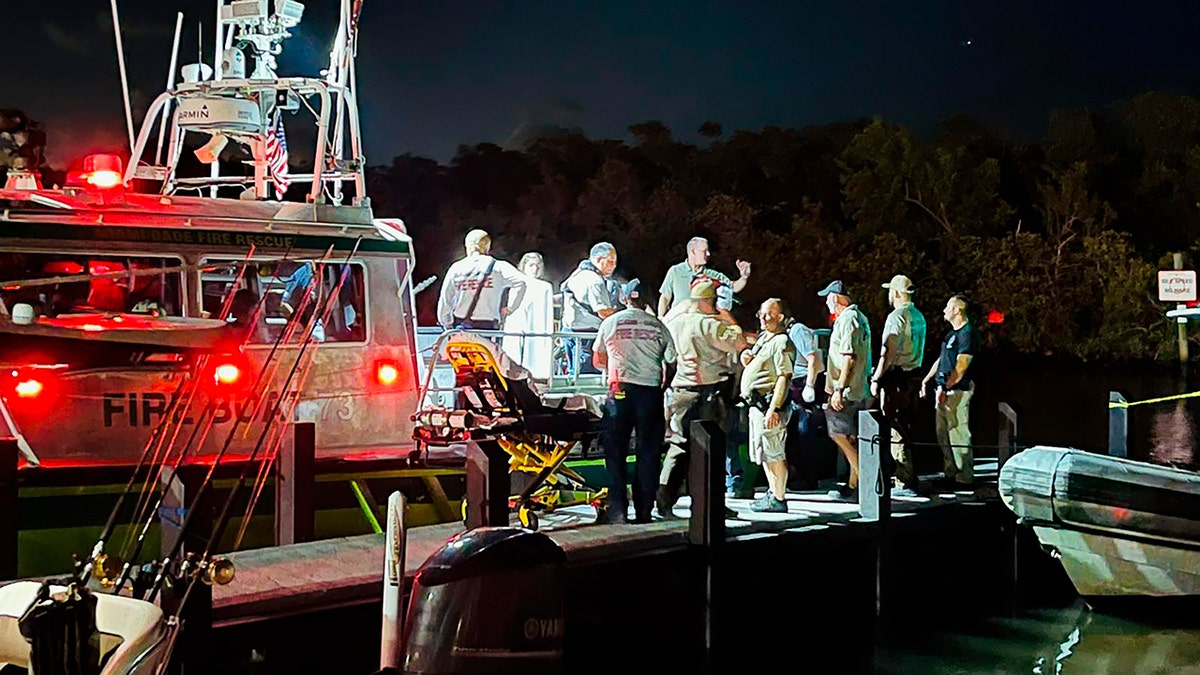 Scene of boat crash near Boca Chita Key, Florida, that killed one