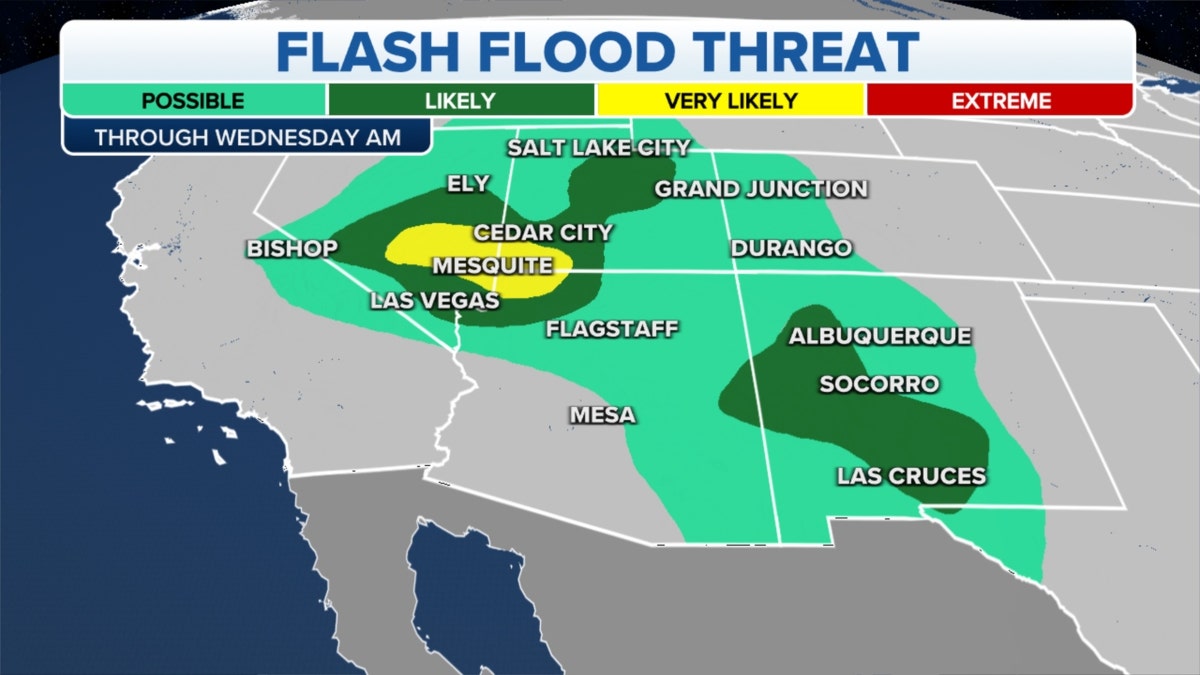 Southwest flash flood threats
