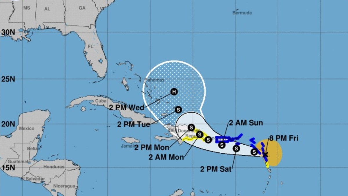 Tropical Storm Fiona forecast