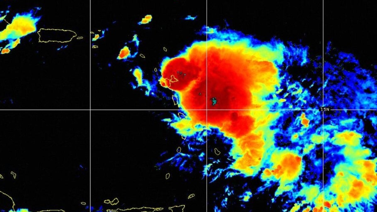 Tropical Storm Fiona satellite