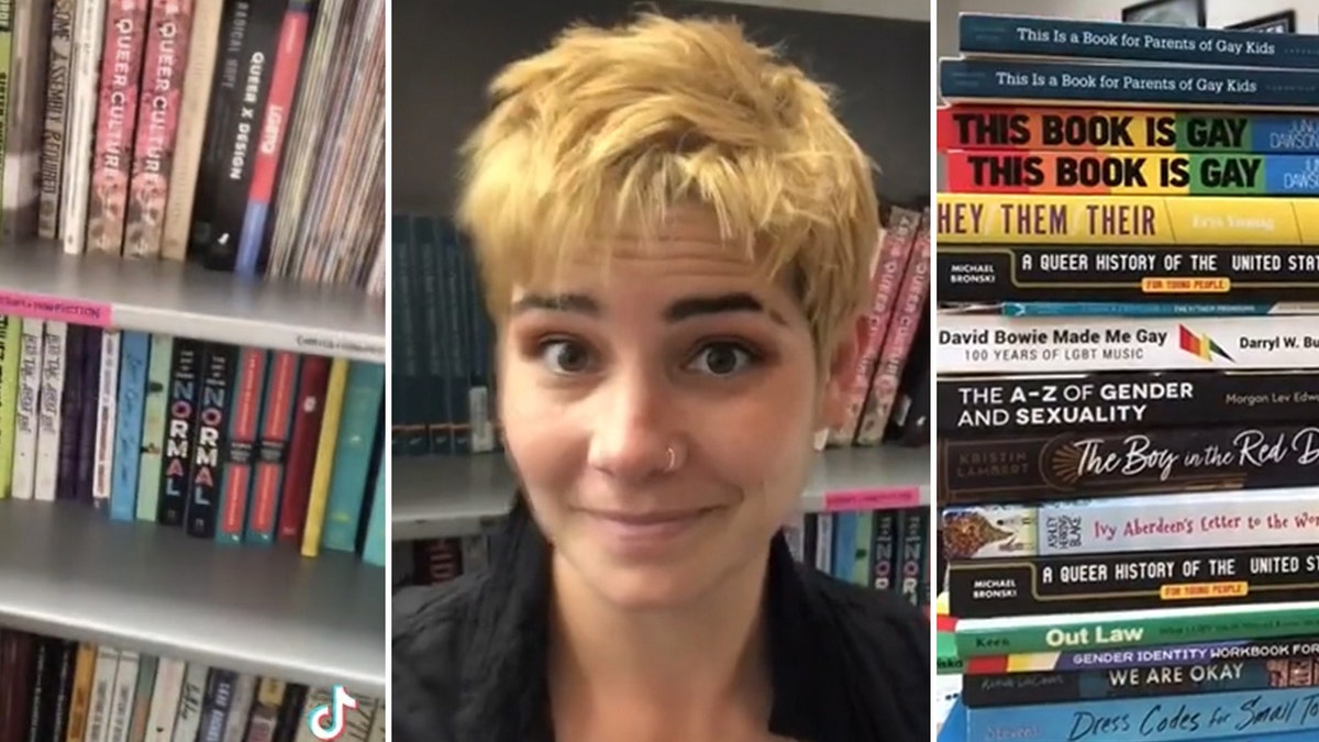 California teacher queer library TikTok