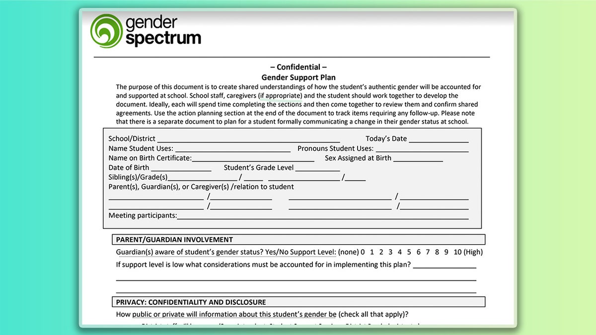Gender Spectrum Support plan