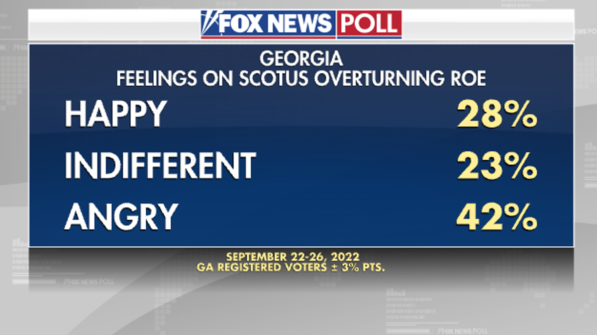 Georgia Roe V Wade Opinion - Fox News Poll