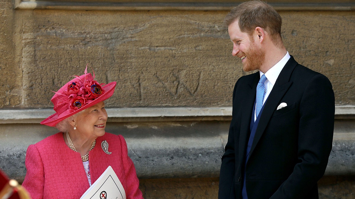 Queen Elizabeth II and Prince Harry