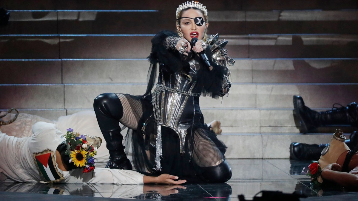 Madonna performing