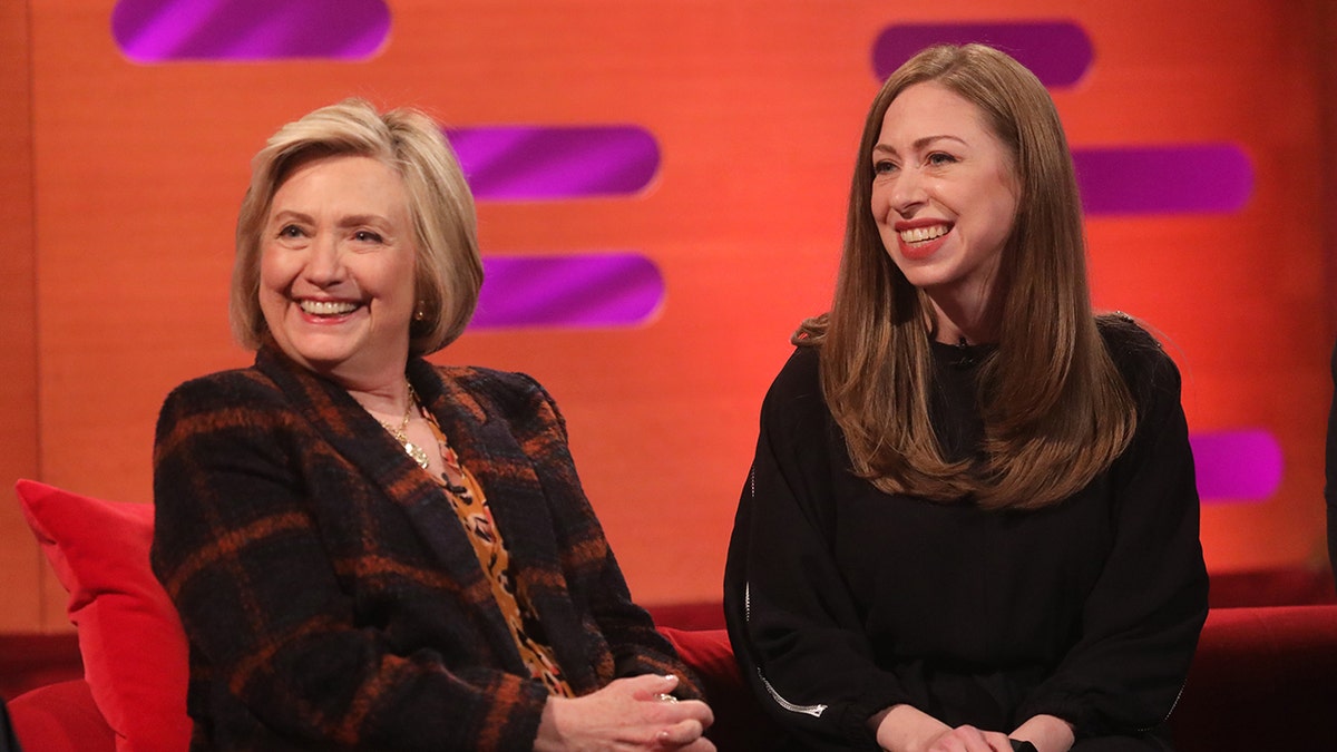 Hillary and Chelsea Clinton on talk show