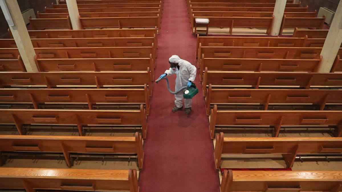 Sterilizing St. Gregory's Church in Boston