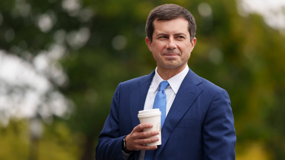 Pete Buttigieg, head of the Department of Transportation 