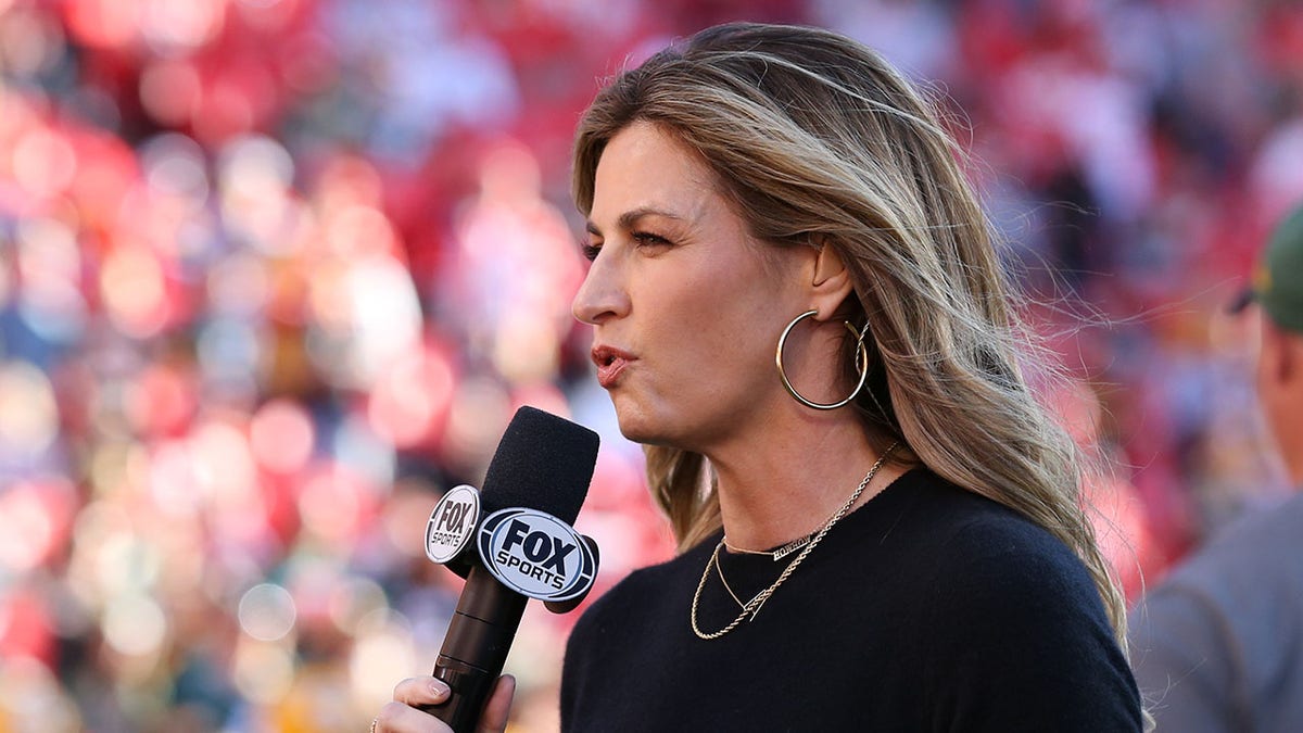 Erin Andrews reports from the sidelines