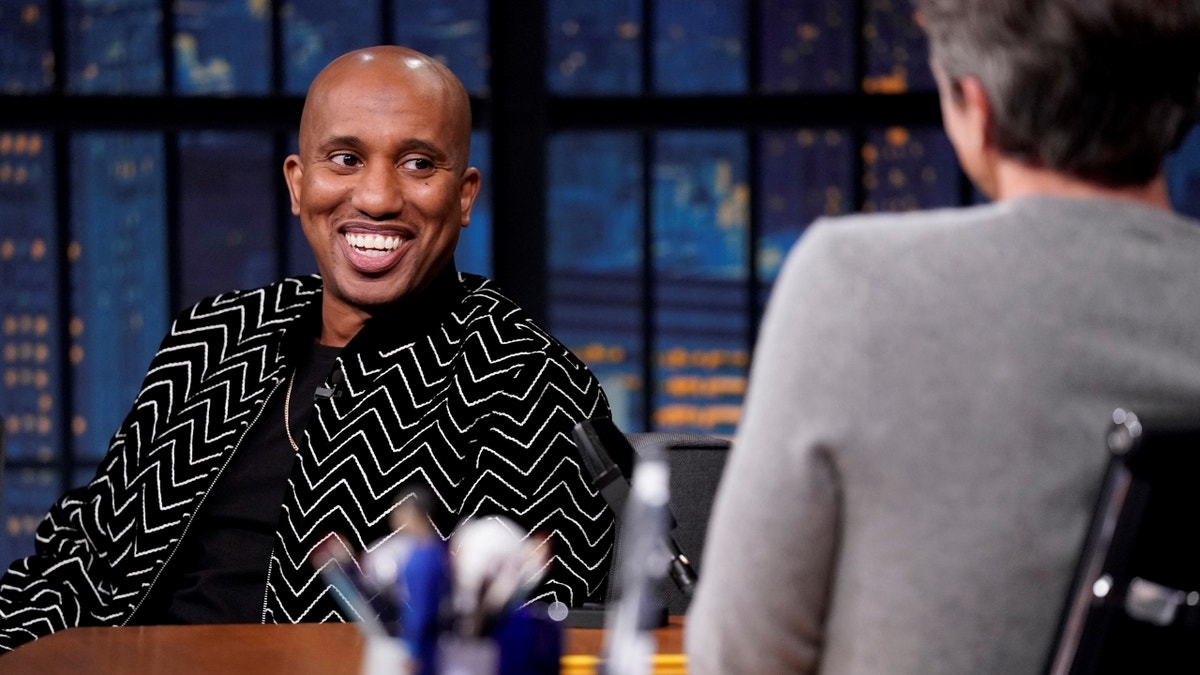 Chris Redd being interviewed