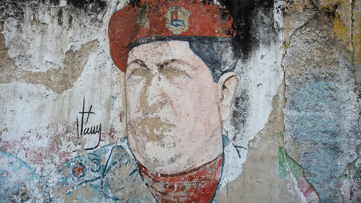 Mural of former Venezuelan President Hugo Chavez