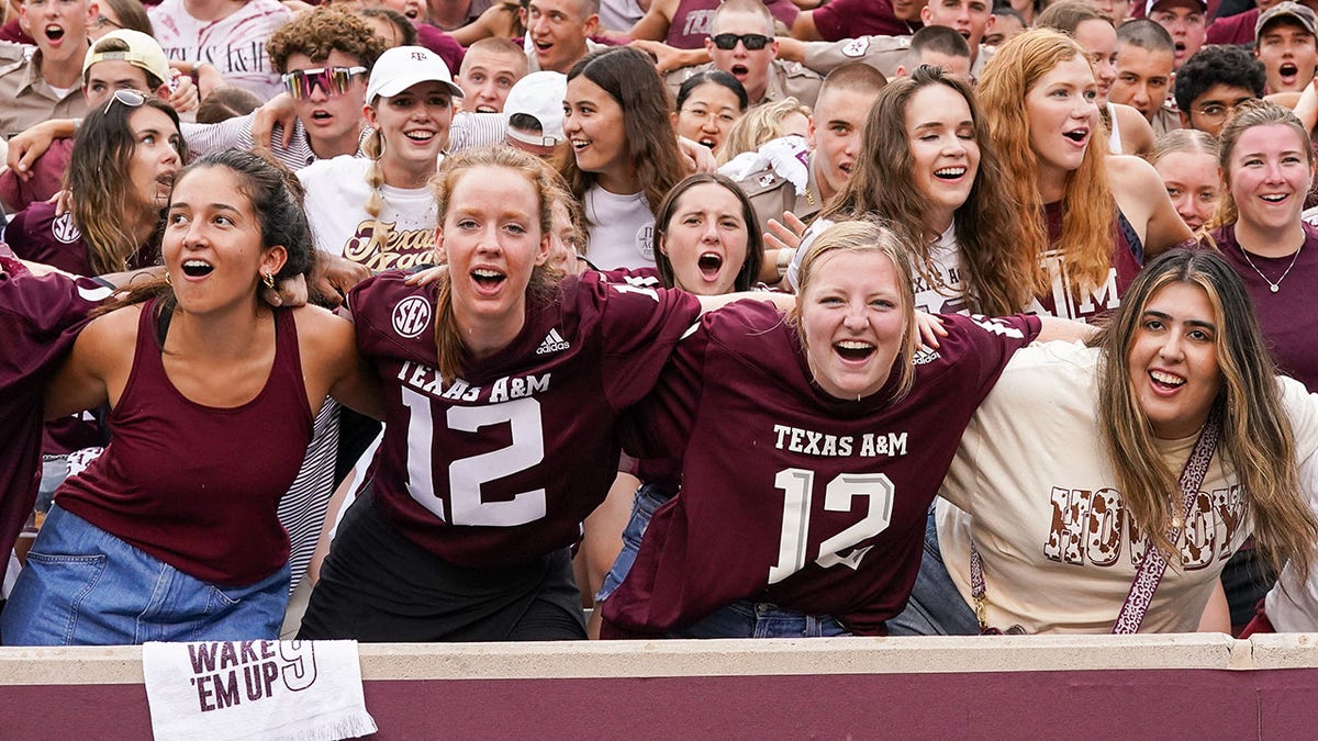 Texas A&M fans during Week 1