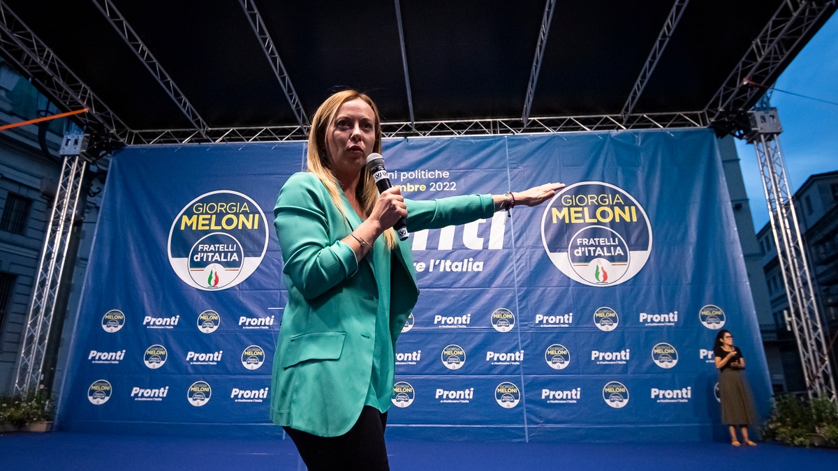 Giorgia Meloni, leader of Italian far-right party