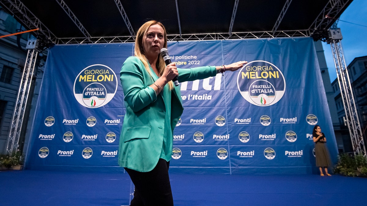 Giorgia Meloni, leader of Italian far-right party