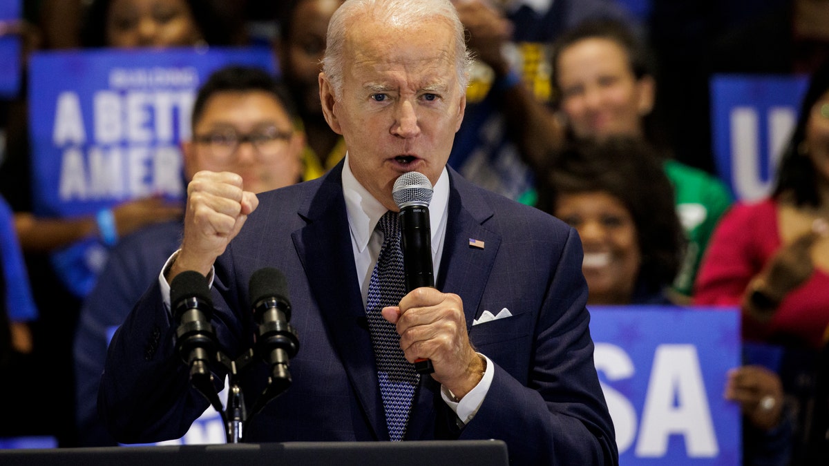 Joe Biden at the podium