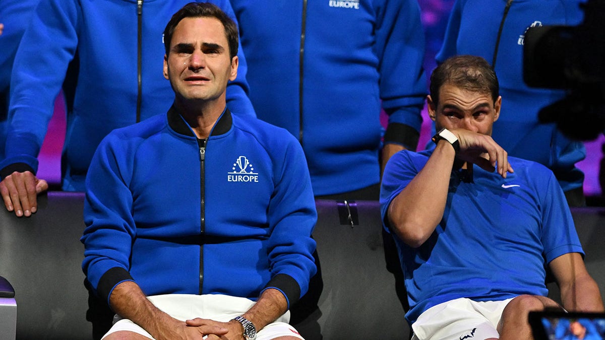 Nadal and Federer after their final match together