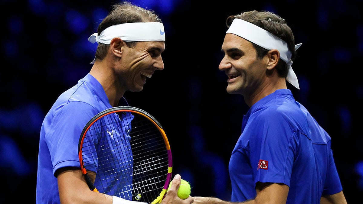 Roger Federer and Rafael Nadal play in their final match together