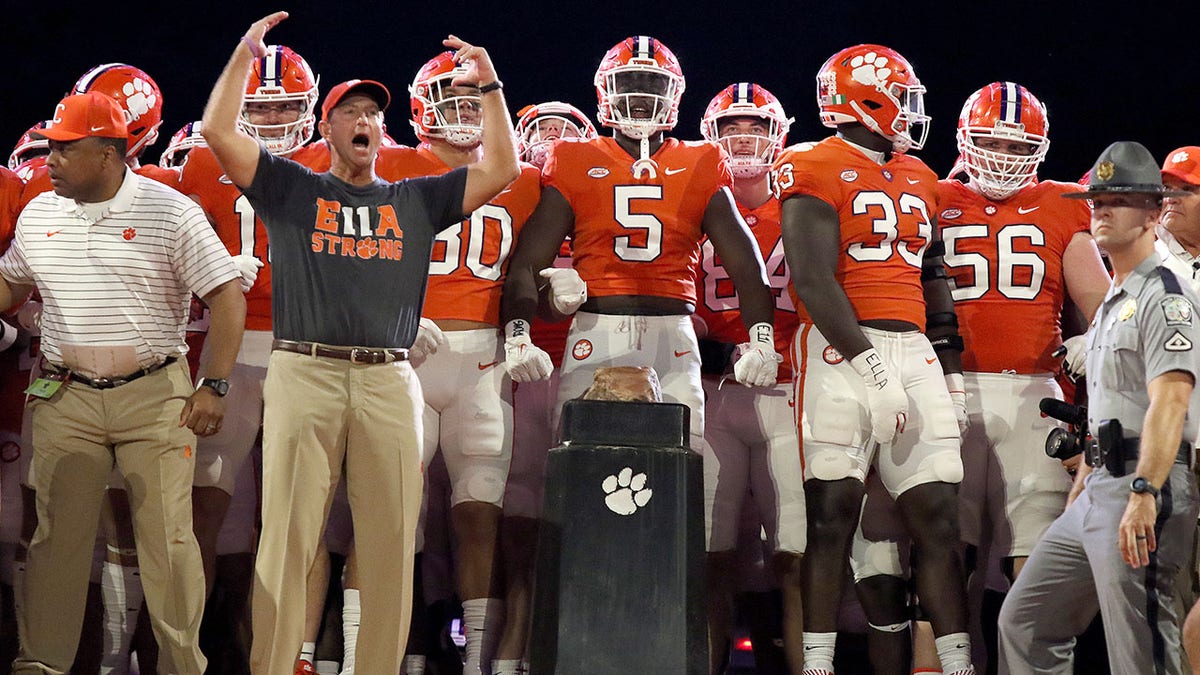 Clemson Tigers head coach Dabo Swinney before a game