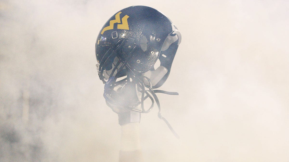 A West Virginia Mountaineers helmet in 2011