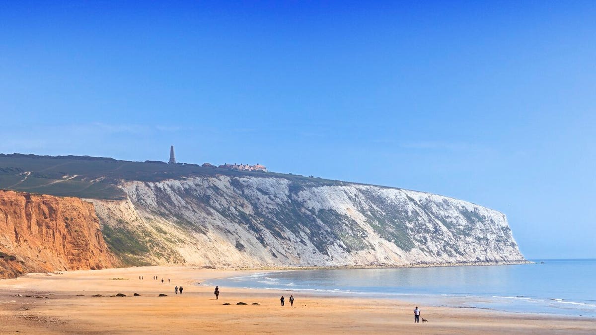 Yaverland Beach on the Isle of Wight, U.K.