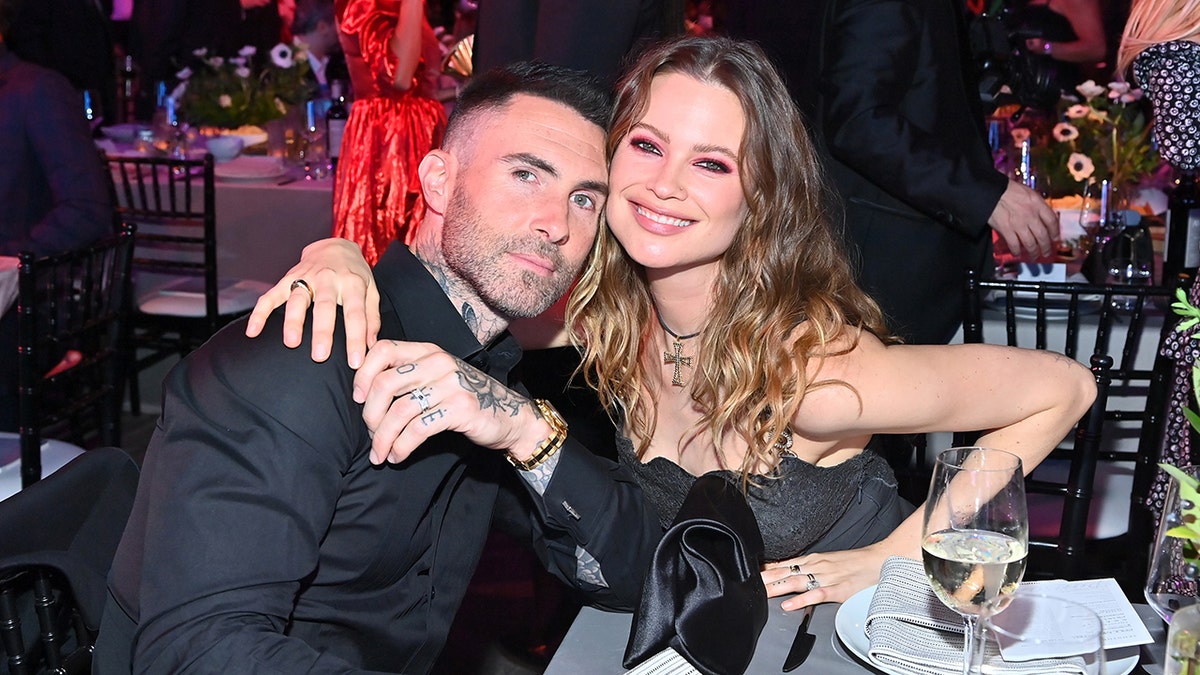Adam Levine and Behati Prinsloo at a Baby2Baby event