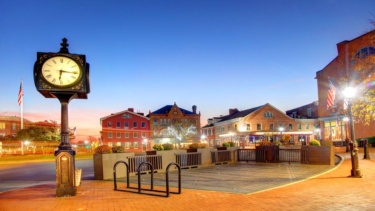 A photo of Gettysburg, Pennsylvania.
