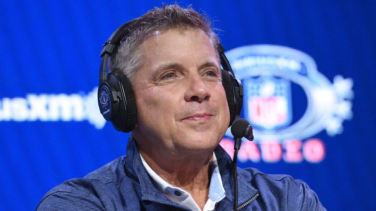 Former head coach Sean Payton speaks at the Super Bowl