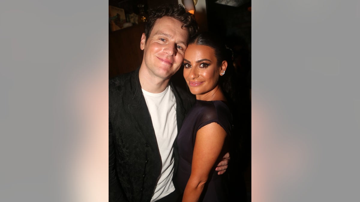 Lea Michele and Jonathan Groff