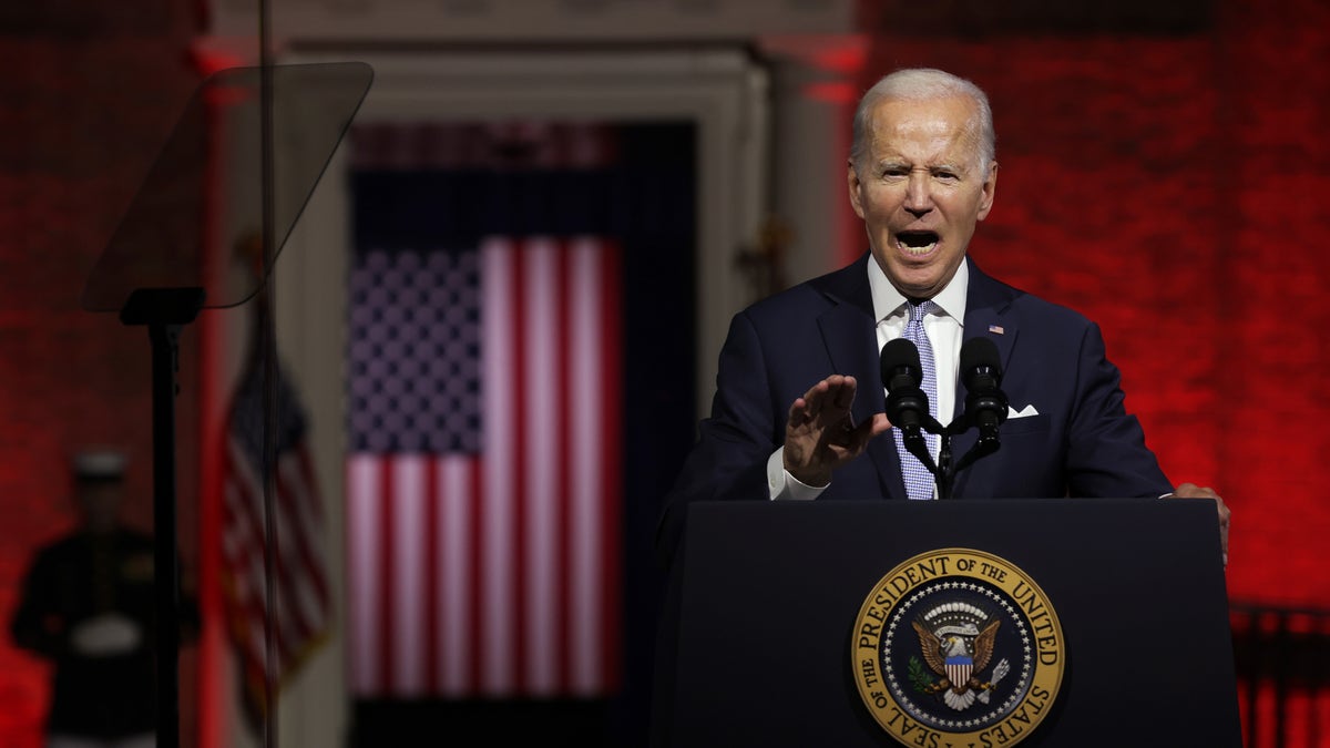 Joe Biden gives speech in Pennslyvania 