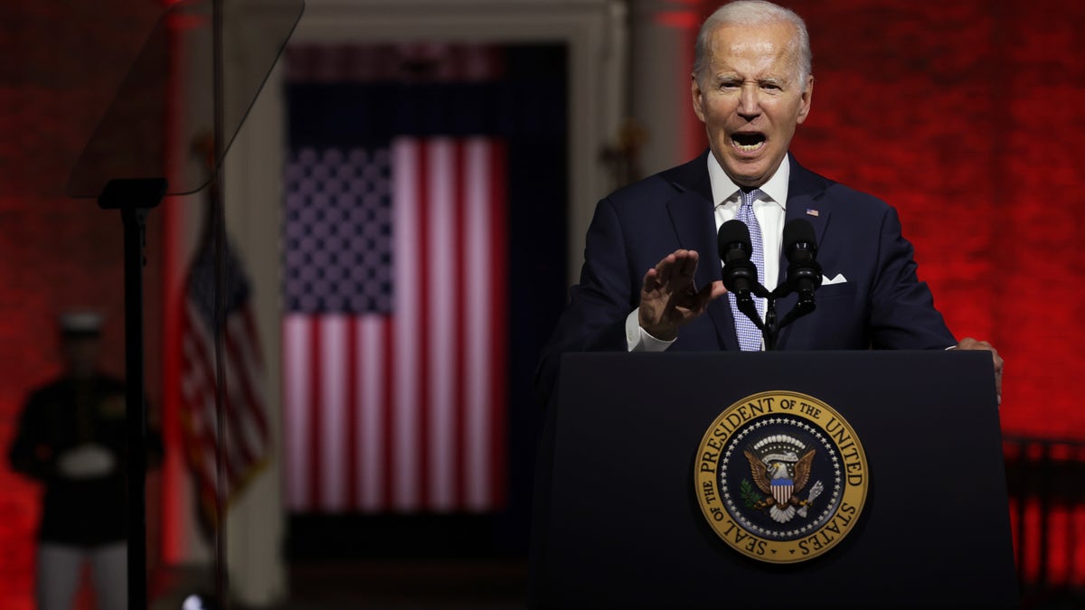 Joe Biden gives speech in Pennslyvania 