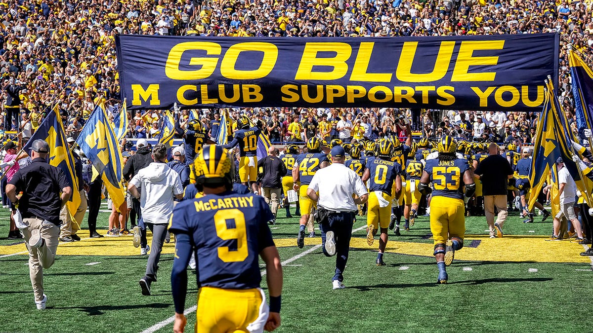 The Michigan Wolverines take the field against Colorado State