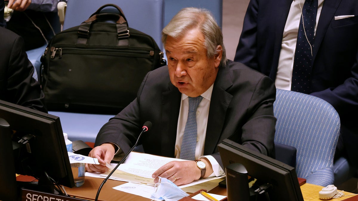 UN secretary general António Guterres