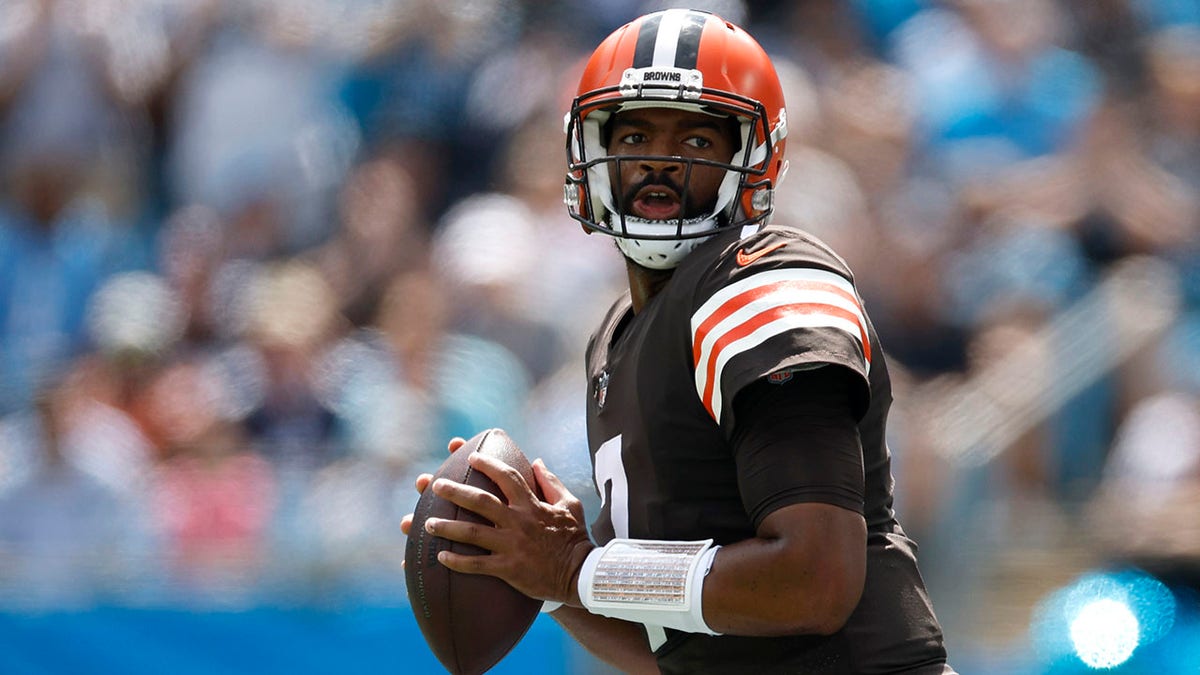 Browns Quarterback Jacoby Brissett during a Week 1 win