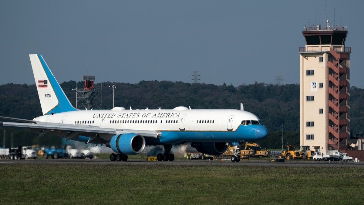 Air Force 2 at airbase