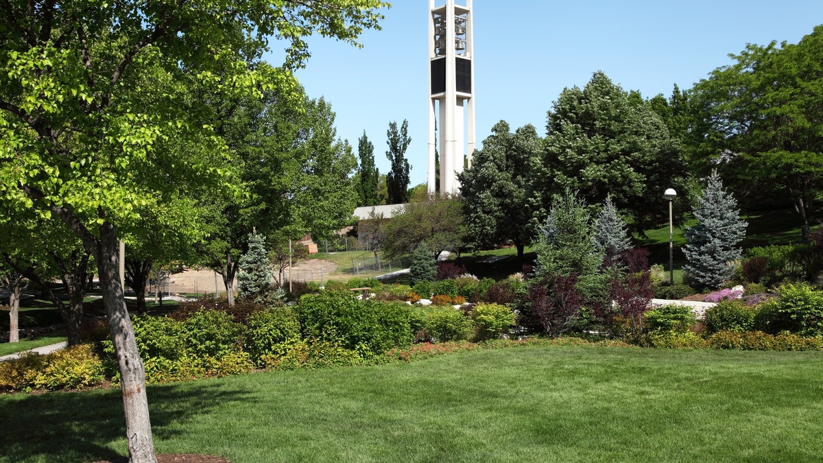 BYU Centennial Carillon in a wooded atmosphere