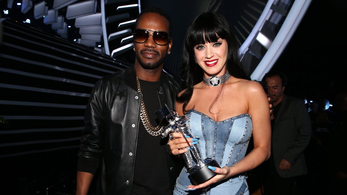 Juicy J and Katy Perry at the MTV Video Music Awards in 2014