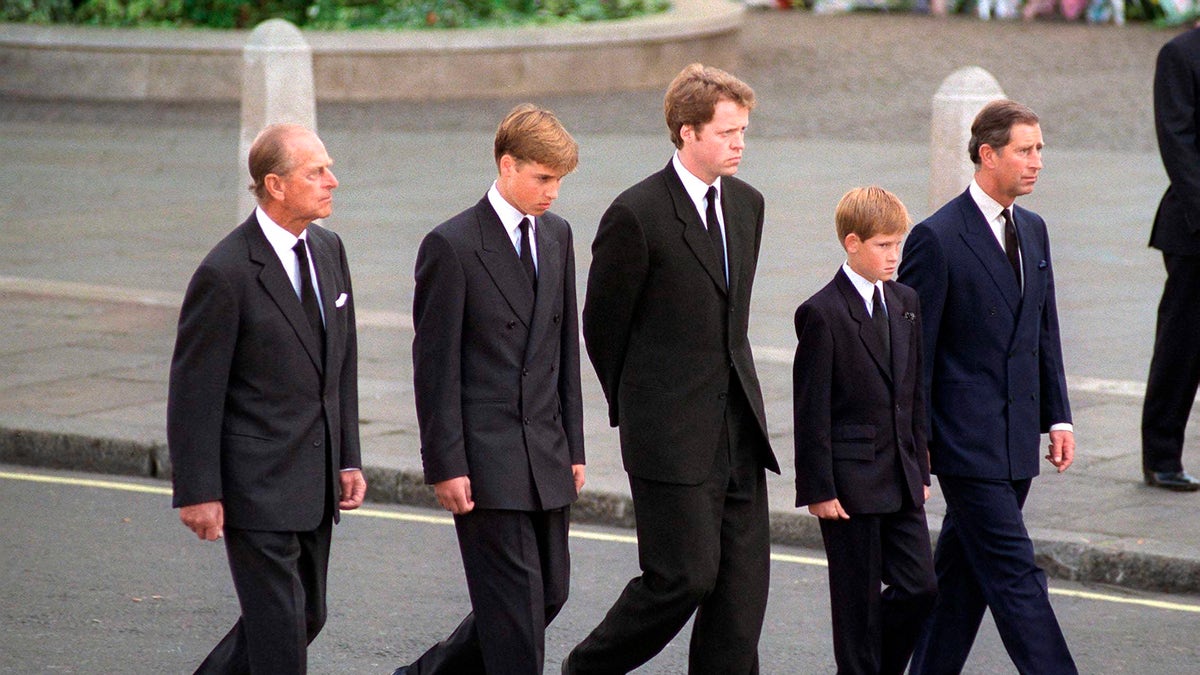 Princess Diana funeral procession