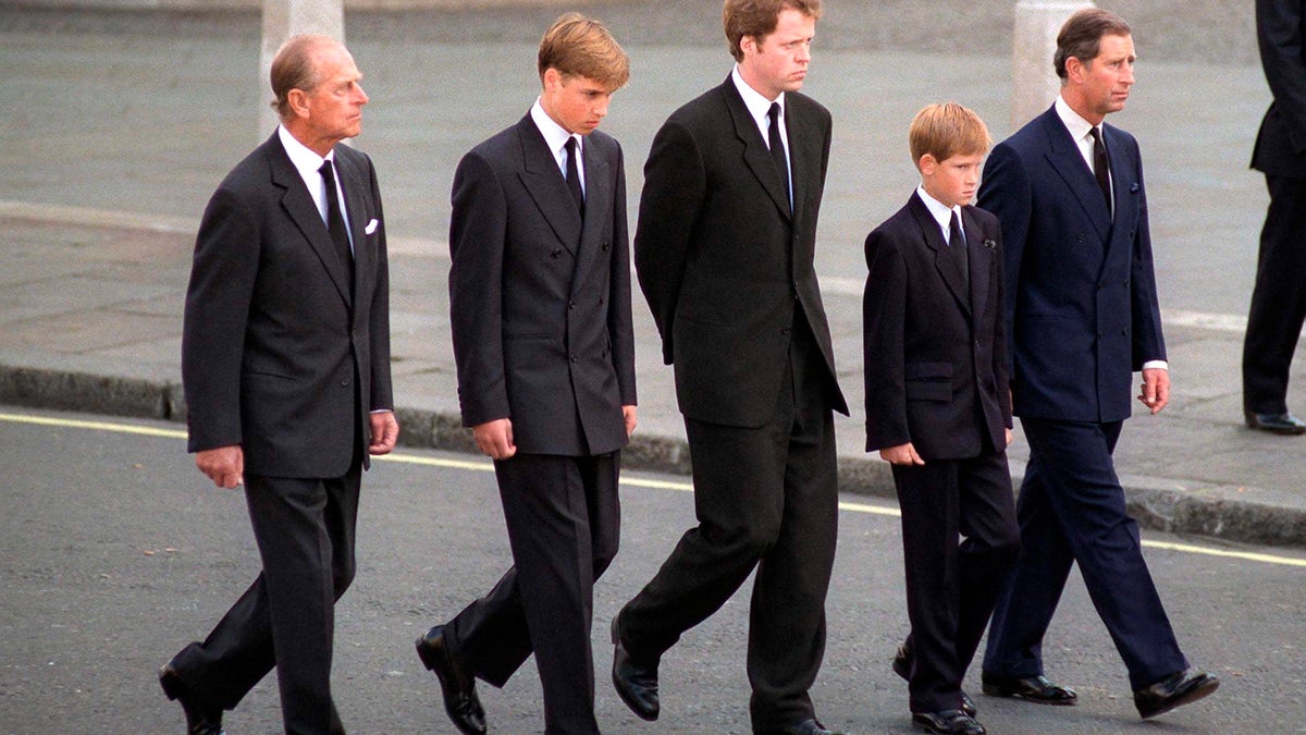 Princess Diana funeral procession