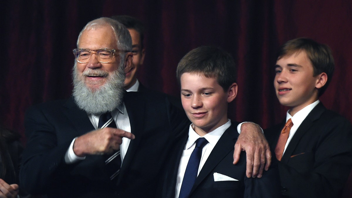 David Letterman and son Harry