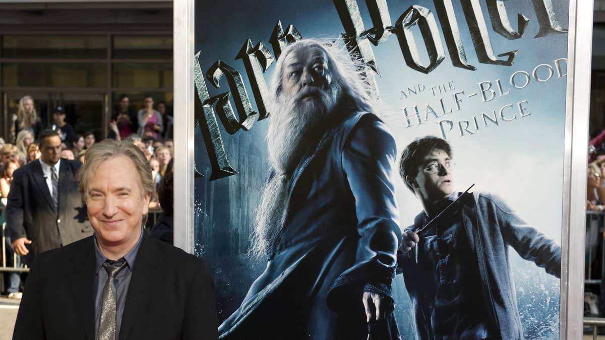 Alan Rickman at the New York premiere of "Harry Potter and the Half-Blood Prince"